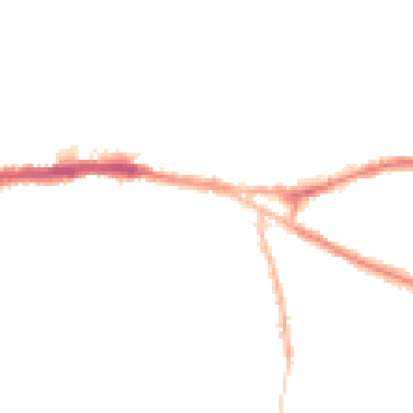 Night-time road noise heatmap for CH3 5BR