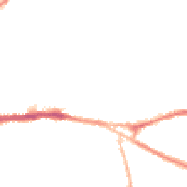 Night-time road noise heatmap for CH3 5DA