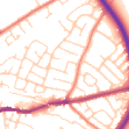 Daytime road noise heatmap for CH3 5HG