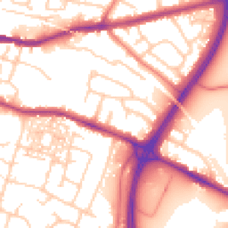 Daytime road noise heatmap for CH3 5JZ