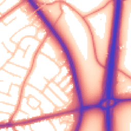 Daytime road noise heatmap for CH3 5LU