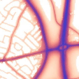 Daytime road noise heatmap for CH3 5LX