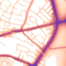 Daytime road noise heatmap for CH3 5NS