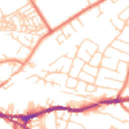 Daytime road noise heatmap for CH3 5PY