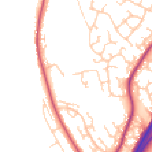 Daytime road noise heatmap for CH3 5XN