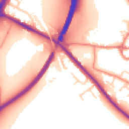 Daytime road noise heatmap for CH3 6AH