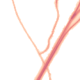 Night-time road noise heatmap for CH3 6BQ