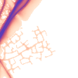 Daytime road noise heatmap for CH3 6DW