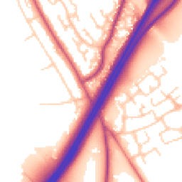Daytime road noise heatmap for CH3 6DY
