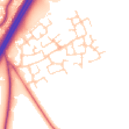 Daytime road noise heatmap for CH3 6FD
