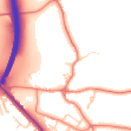 Daytime road noise heatmap for CH3 7AW