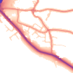 Daytime road noise heatmap for CH3 7BN