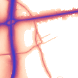 Daytime road noise heatmap for CH3 7BX