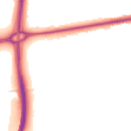 Night-time road noise heatmap for CH3 7BX