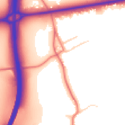 Daytime road noise heatmap for CH3 7DW