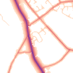 Daytime road noise heatmap for CH3 7QF