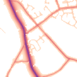Daytime road noise heatmap for CH3 7QJ