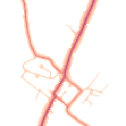 Daytime road noise heatmap for CH3 8AS