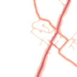 Daytime road noise heatmap for CH3 8DE