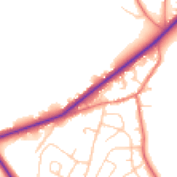 Daytime road noise heatmap for CH3 8EF