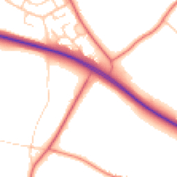 Daytime road noise heatmap for CH3 8HS
