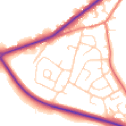 Daytime road noise heatmap for CH3 8LY