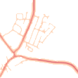 Daytime road noise heatmap for CH3 9BF