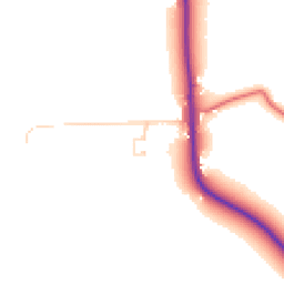 Daytime road noise heatmap for CH3 9DE