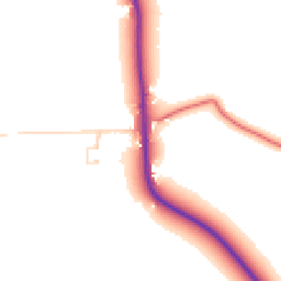 Daytime road noise heatmap for CH3 9DJ