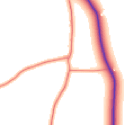 Daytime road noise heatmap for CH3 9EU
