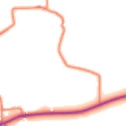 Daytime road noise heatmap for CH3 9EW