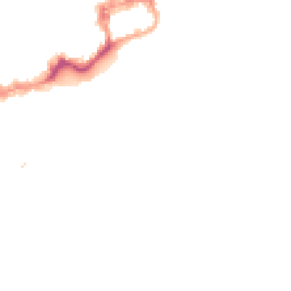 Night-time road noise heatmap for CH4 7AU