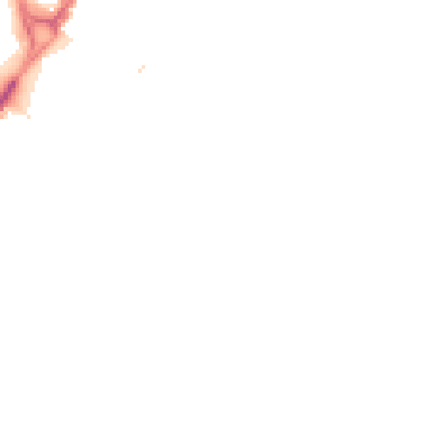 Night-time road noise heatmap for CH4 7EY