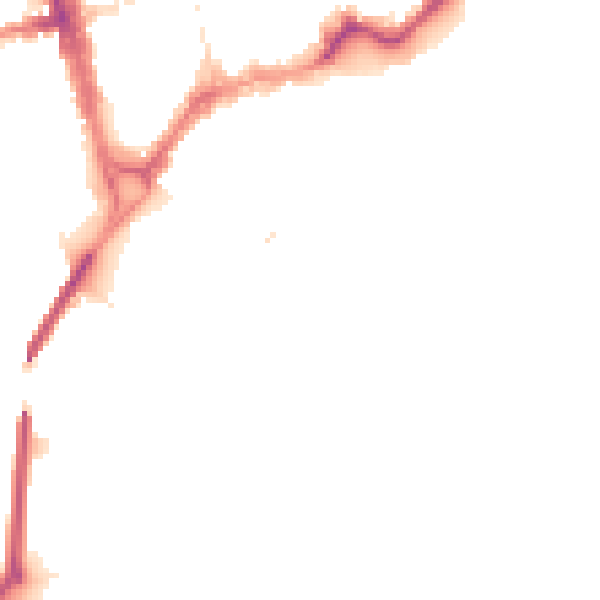 Night-time road noise heatmap for CH4 7JB