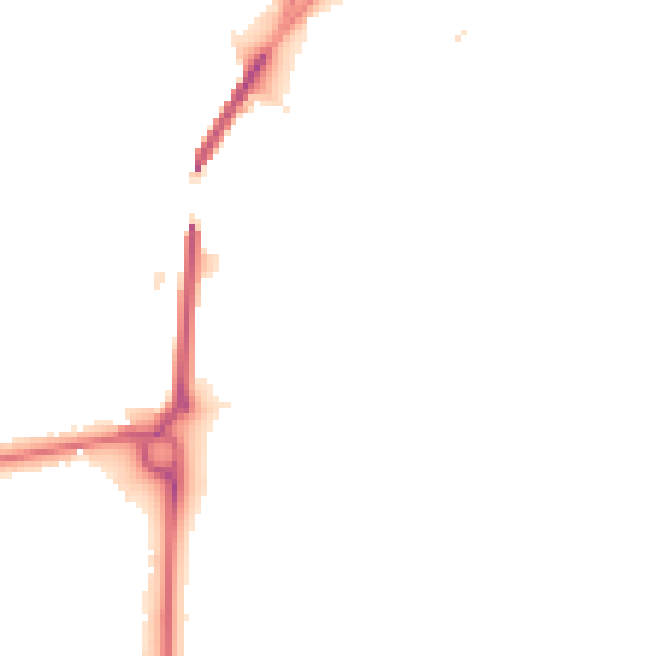 Night-time road noise heatmap for CH4 7LA