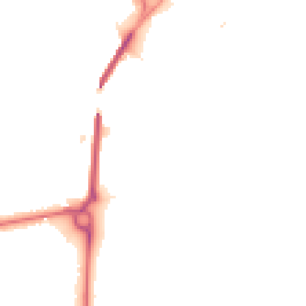 Night-time road noise heatmap for CH4 7LG