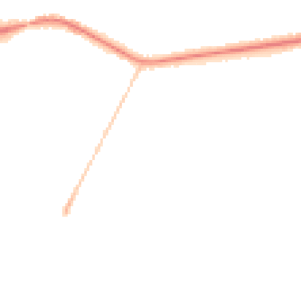 Night-time road noise heatmap for CH4 8HN