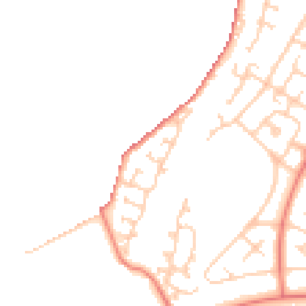 Daytime road noise heatmap for CH4 8PR