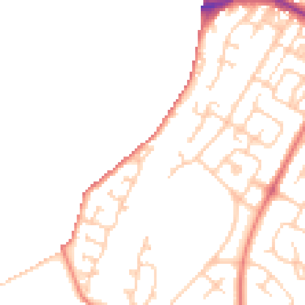 Daytime road noise heatmap for CH4 8PT