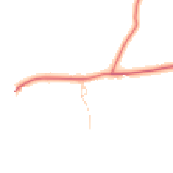 Daytime road noise heatmap for CH4 9AG