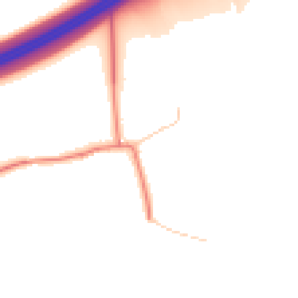 Daytime road noise heatmap for CH4 9HZ