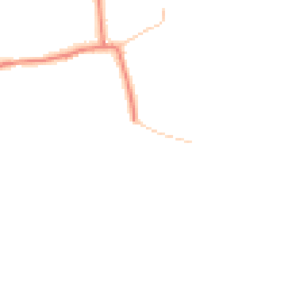 Daytime road noise heatmap for CH4 9JE