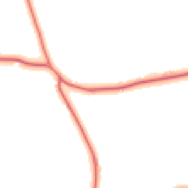 Daytime road noise heatmap for CH4 9LJ
