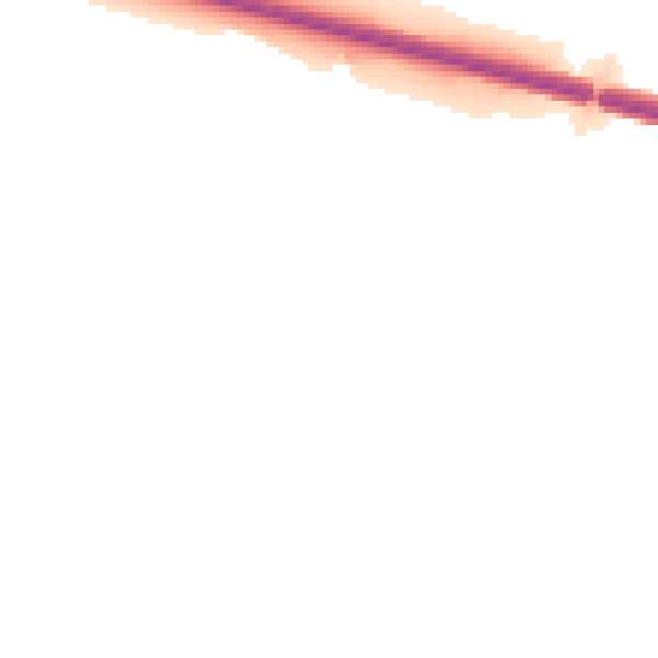 Night-time road noise heatmap for CH4 9LQ