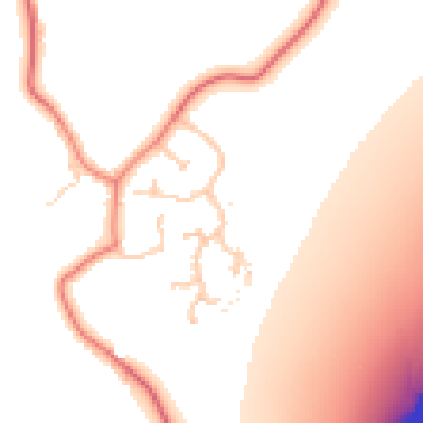Daytime road noise heatmap for CH4 9NL