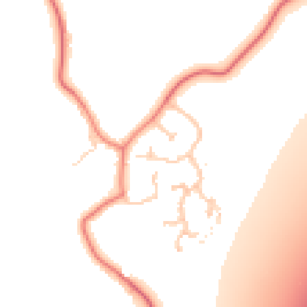 Daytime road noise heatmap for CH4 9NP