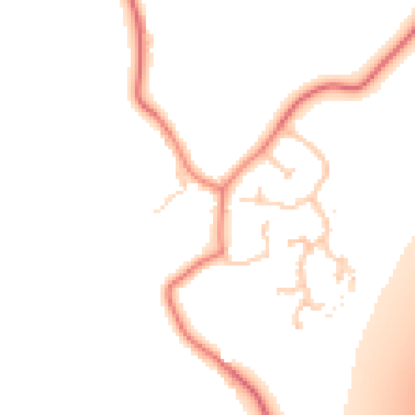 Daytime road noise heatmap for CH4 9NQ