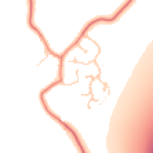 Daytime road noise heatmap for CH4 9NT