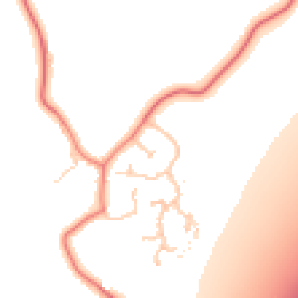 Daytime road noise heatmap for CH4 9NW