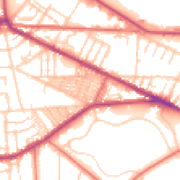 Daytime road noise heatmap for CH41 0BN